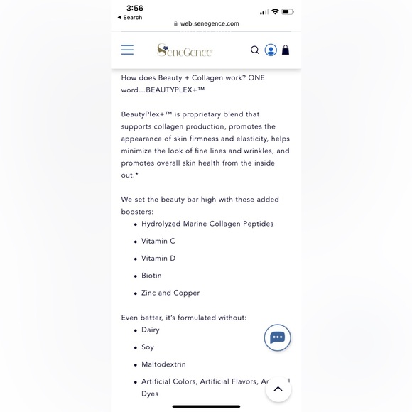 BNIB SeneGence Collagen VitaSense - Picture 5 of 6